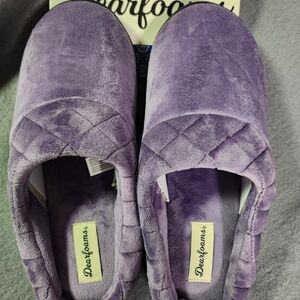 Dearfoams Women's Purple Slippers